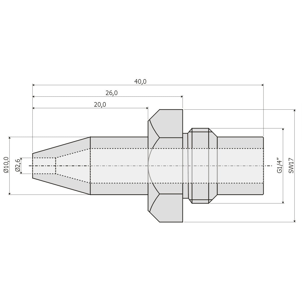 Düsensatz JUNKERS KS..-6E., Erdgas H