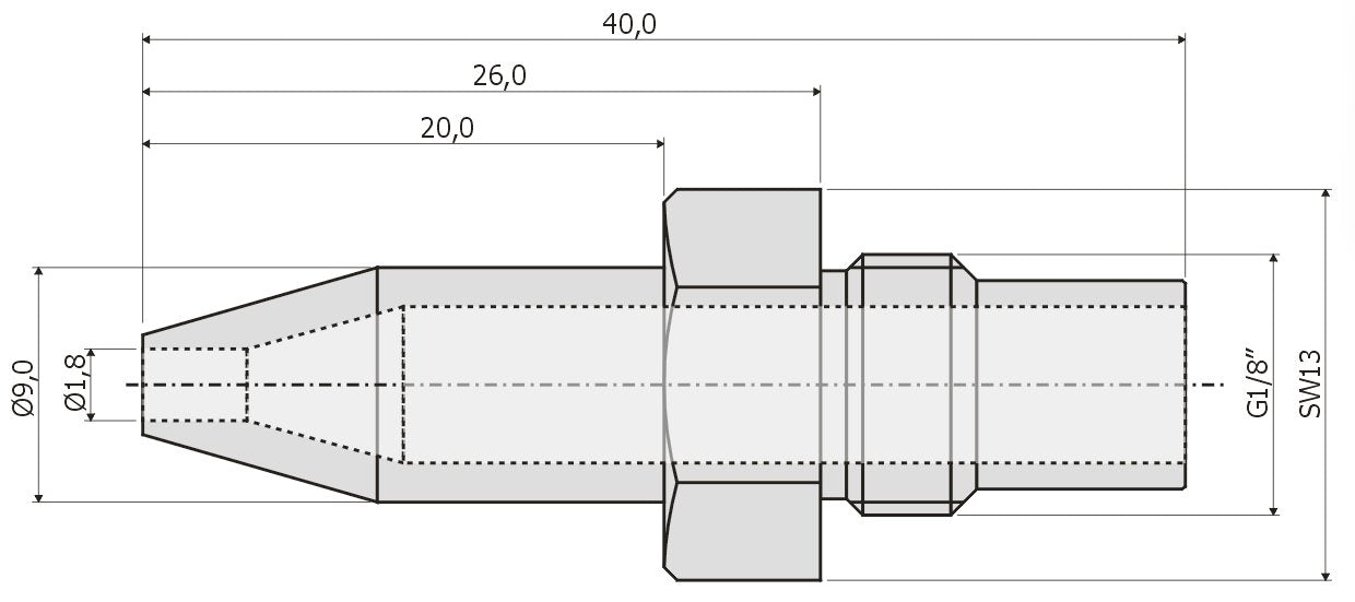 Nozzle set JUNKERS KS..-6E., natural gas H