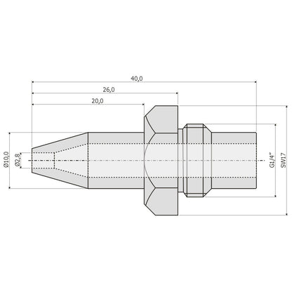 Düsensatz JUNKERS KS..-6E., Erdgas H