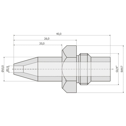 Nozzle set JUNKERS K..-6E, natural gas H